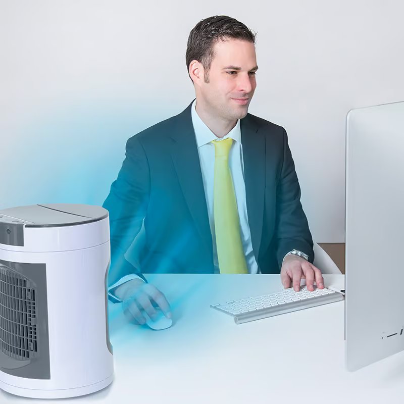 Livington SmartChill Luftkühler – Kompakte Bauweise – Geringer Energieverbrauch – Leistungsstarke Kühlung