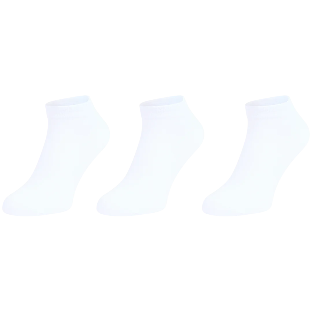 McGregor Sneaker-Socken, 3 Paar – gekämmte Baumwolle – Größe 43–46 – Weiß