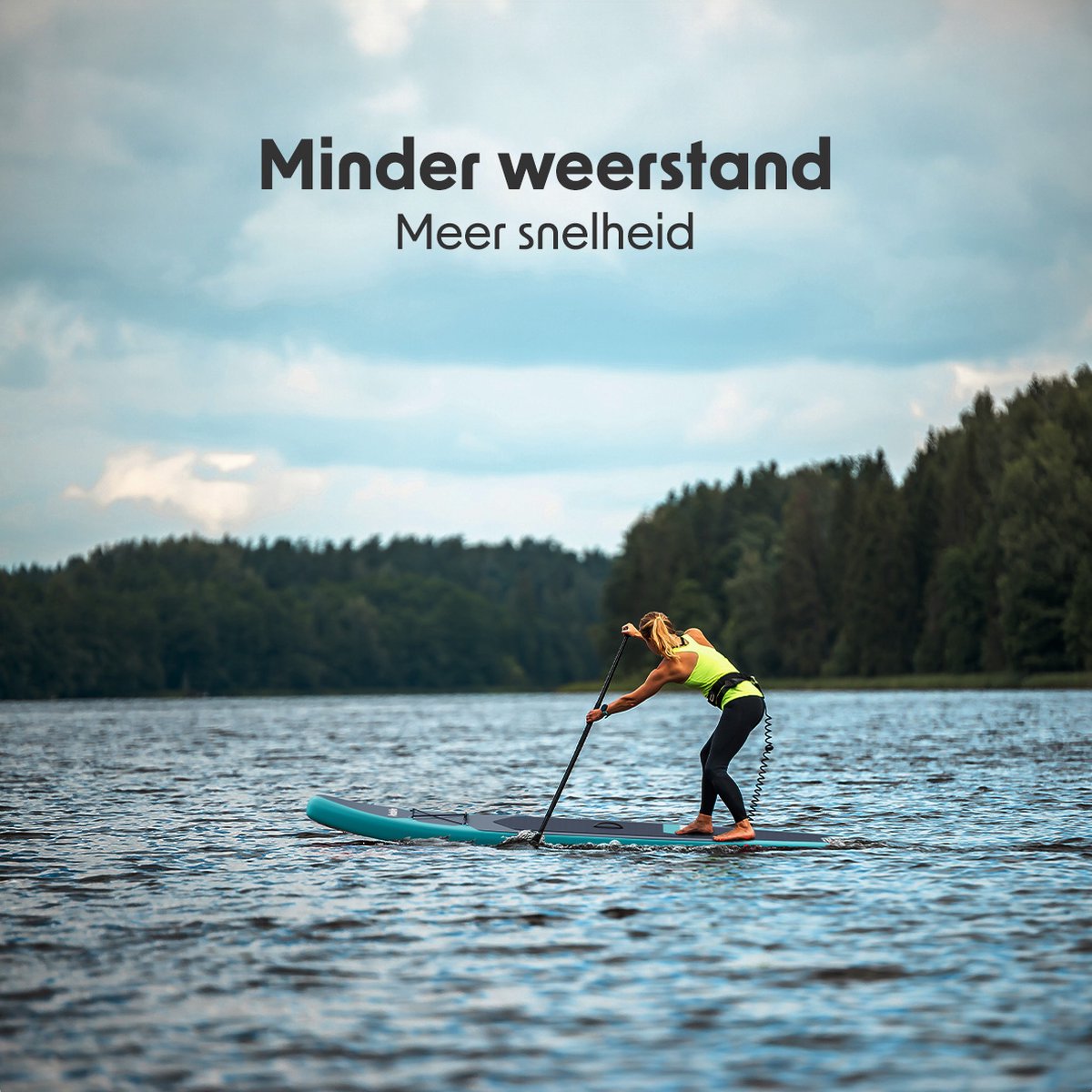 LifeGoods SUP Board Touring - 165 KG Belastbarkeit - Aufblasbar - Komplettes Sup Paket - Türkis