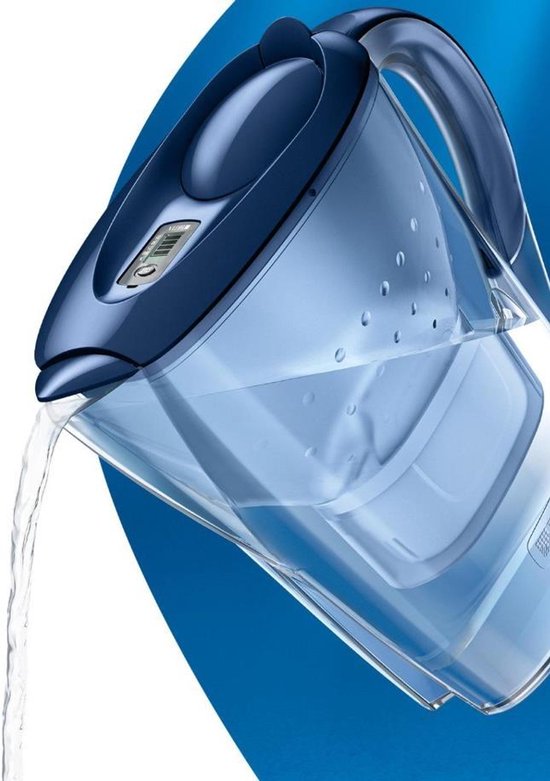 BRITA Marella Wasserfilterkanne 2,4 l Blau + MAXTRA PRO Wasserfilter 1051119