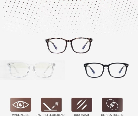 LC Eyewear Computerbrille - Blaulichtbrille - Displaybrille - Unisex - 3er Pack