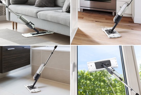 Home & Comfort Spray Mop - Bodenwischer - Leichtgewicht - 360° drehbar