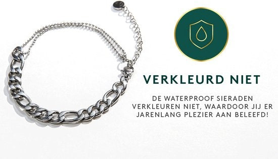 Laura Ferini Damenarmband Prego Silber - Silbergliederarmband - 18K Weißgold vergoldet - Schmuck - Accessoires - Schmuck - Damenarmband