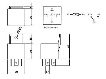 Auto-Relais 24 Vdc 1 X Umschalter