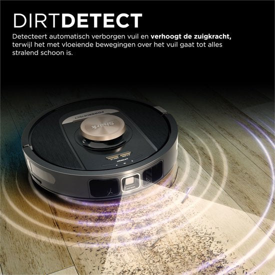 Shark PowerDetect Staubsaugerroboter mit Entleerungs-/Ladestation - Umfassende 360° Lasernavigation - Mit App und Anti-Geruchs-Technologie - Für Haustiere - RV2820VEEU