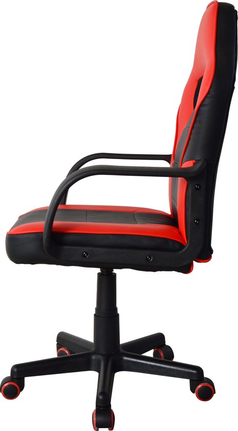 Spielstuhl Thomas junior - Bürostuhl Gaming Style - höhenverstellbar - rot schwarz