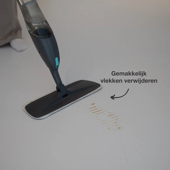 Achaté© - Floor Wiper - Reinigungswischsystem - Bodenwischer mit Sprühfunktion - Inkl. 5 losen Mikrofasertüchern
