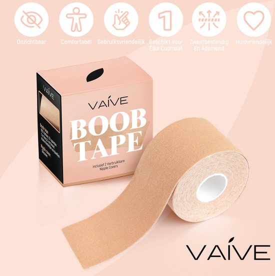 VAIVE Brustband mit Brustwarzenabdeckungen - Brustwarzenabdeckungen - Brustwarzenaufkleber - Mode BH Kleid Brust - Brustband