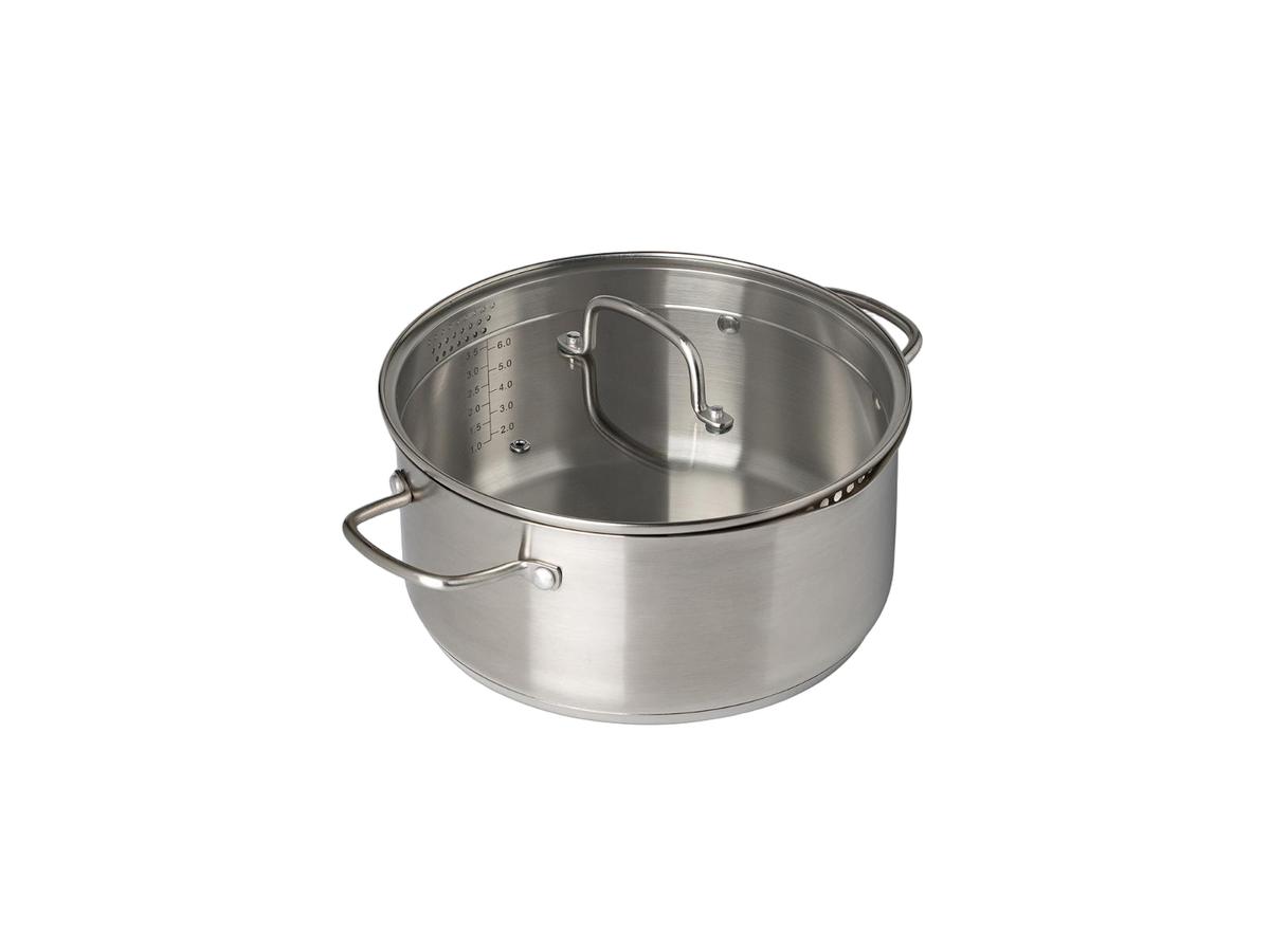 Pyrex Infinity Kochtopf mit Deckel – Ø 24 cm – Fassungsvermögen 4 Liter – transparent