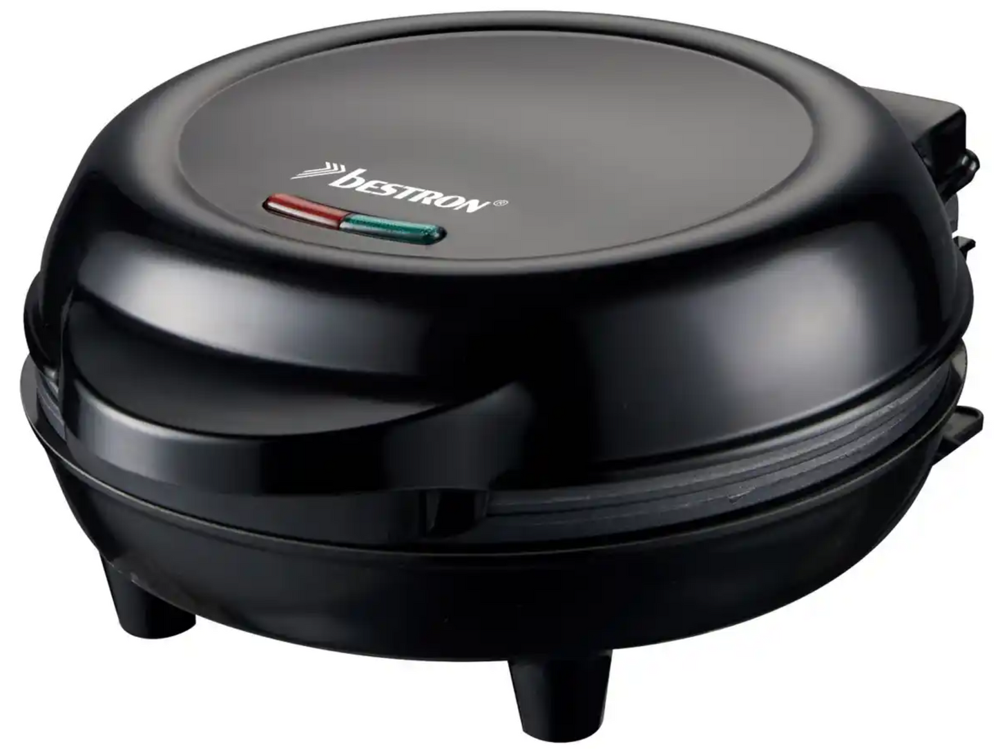 Bestron Waffeleisen AWM6Z – Brüsseler Waffeln – Ø 11 cm, Antihaftbeschichtung – 750 W