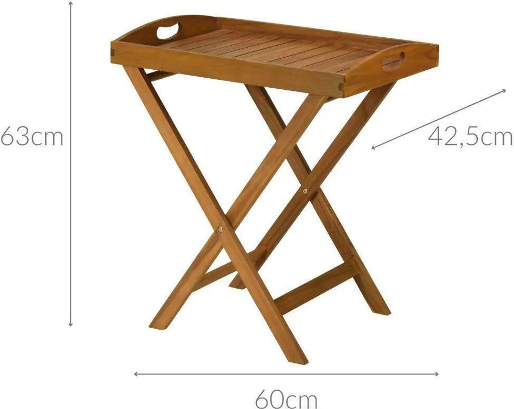 Sfeer Klappbarer Tabletttisch - Braun - Akazienholz - 60x42x70 cm