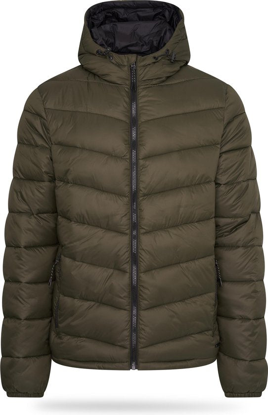 Pierre Cardin - Gefütterte Herren-Winterjacke - Grün - Größe L