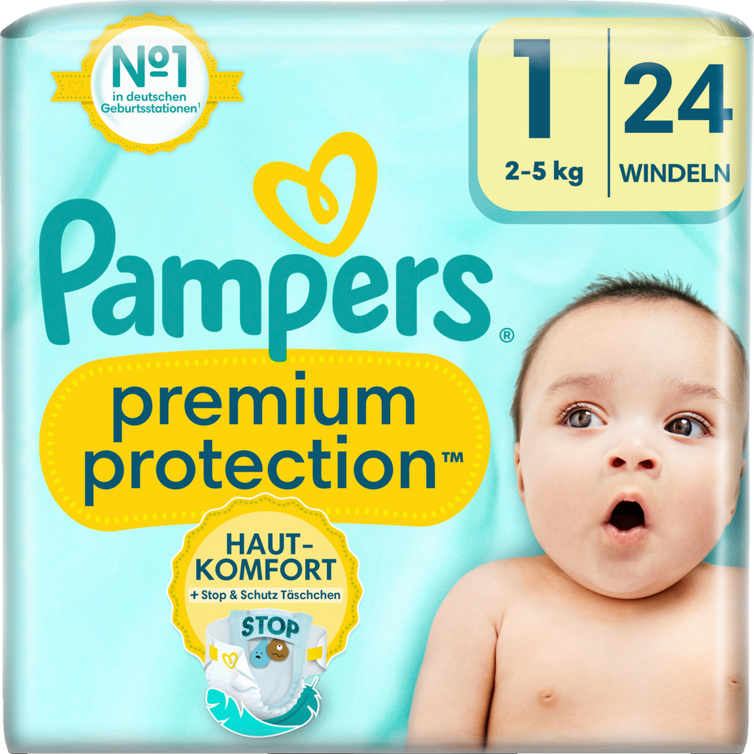Pampers Premium Protection - Neugeborene - 2-5 kg - 24 Stück
