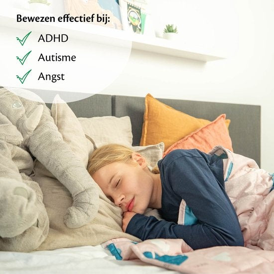 EL Life - Wiegedecke Kind 2.4kg - 90 x 120cm - Wiegedecke - OEKO-TEX Baumwolle - Nilpferd