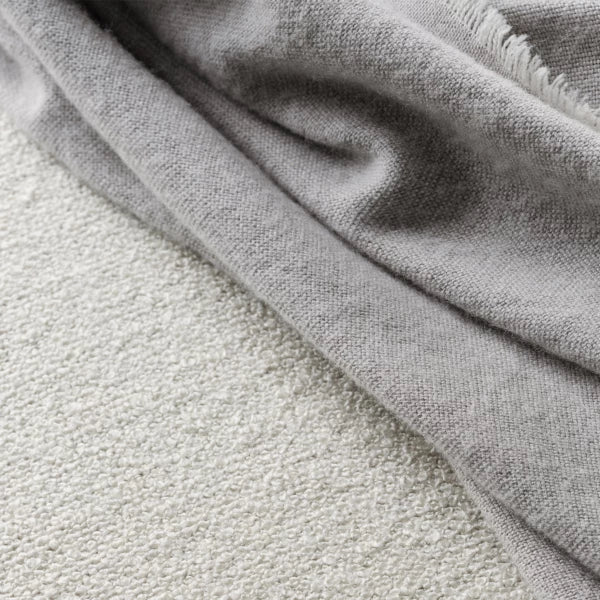 Blomus - Melange Plaid - Stahlgrau - 130 × 200 cm - Weiches Plaid/Decke