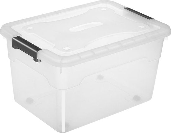 Aufbewahrungsbox / Aufbewahrungsbox 60 L - Kunststoff - 6-teilig - inkl. Deckel