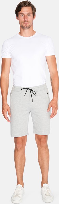 Mario Russo Mario Russo Pique Short grau melange