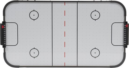 Cougar Airhockey-Tisch Mini – 3-Fuß-Airhockey-Spiel – Kompakter Airhockey-Tisch für zu Hause – Inklusive Schläger und Pucks – Eiche/Grau