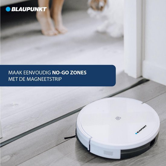 Blaupunkt Staubsaugerroboter - Bluebot XVAC - Mit Ladestation - Smart Navigation - Weiß