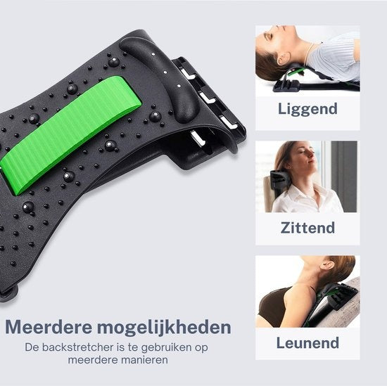 Nackentrainer Nackenmassagegerät - Rückentrainer mit Nackenmassage - Rückentrainer Earkings Green