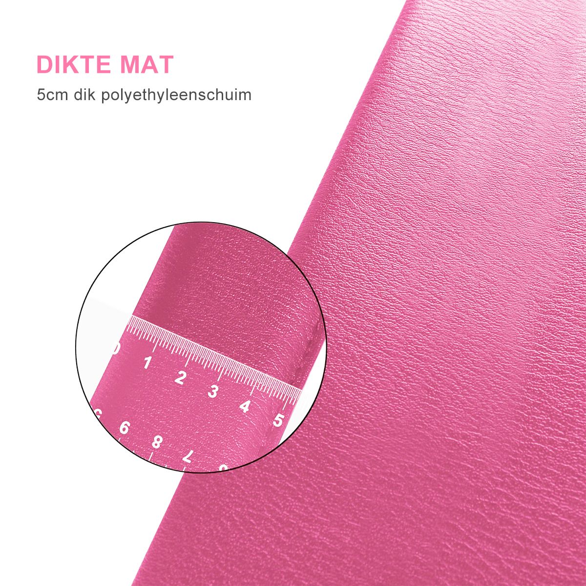 Coast Pole Dance Matte Ø150 x 5 cm Pink - Faltbare Gymnastik- & Schutzmatte mit Klettverschluss PVC