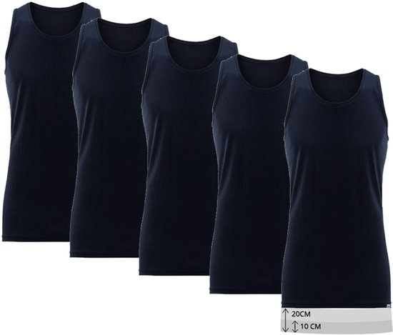 Milanoro - 5er-Set Herren-Unterhemden in Überlänge - Weiß - L