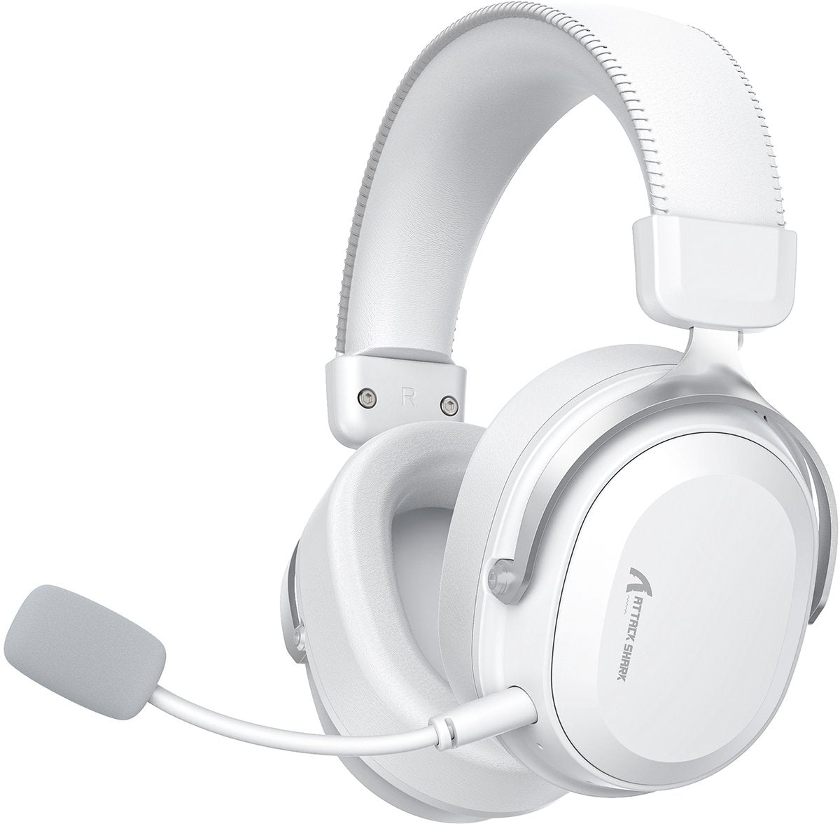 Attack Shark L30PRO Kabelloses Gaming-Headset – 7.1-Surround-Sound – 3 Verbindungsmodi – Weiß