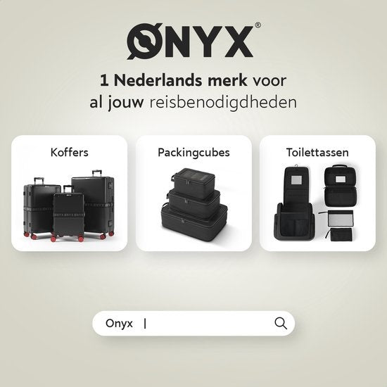 ONYX® Kulturtasche Schwarz L