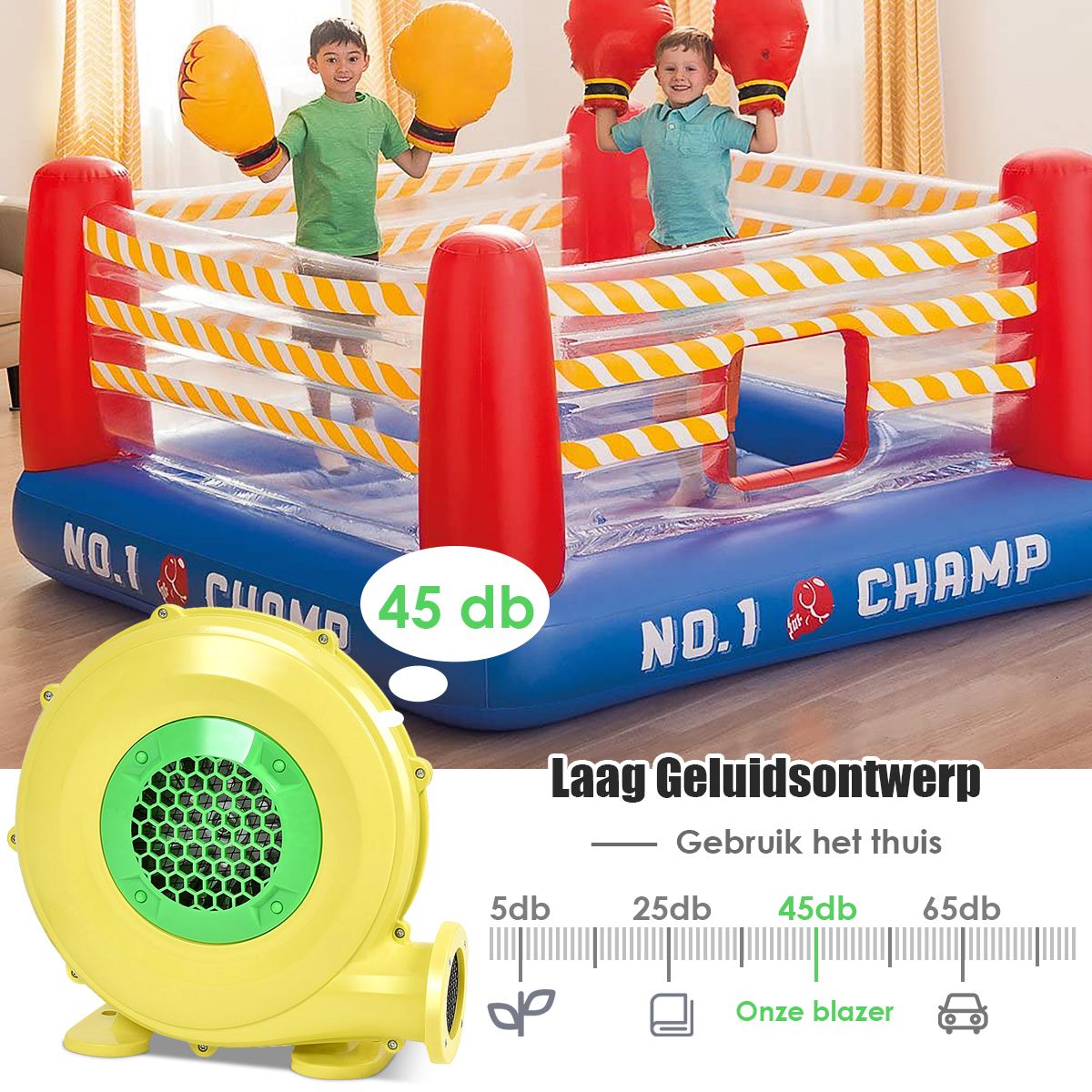 Coast - Gebläse für Hüpfkissen - 450 W - 220 V bis 240 V