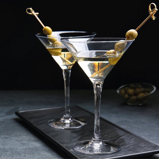 Martini-Cocktailgläser – Glas – 4 Stück – 220 ml – Cocktailgläser – Cocktails trinken – Cocktails
