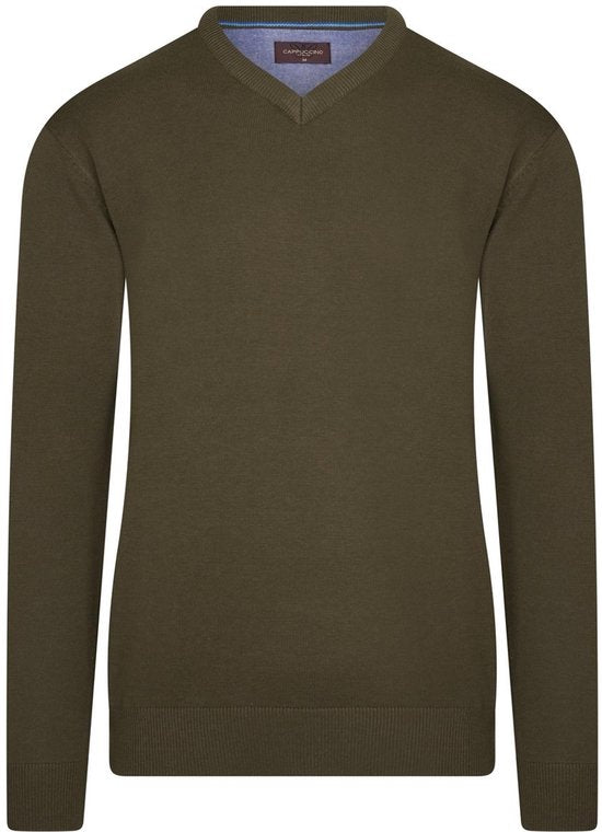 Cappuccino Italia - Herren Pullover Salerno Pullover - Grün - Größe XXL