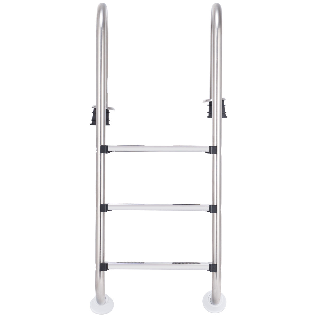 Coast Poolleiter - 3-stufige Sicherheitsleiter - 132 x 50 x 26 cm - Edelstahl