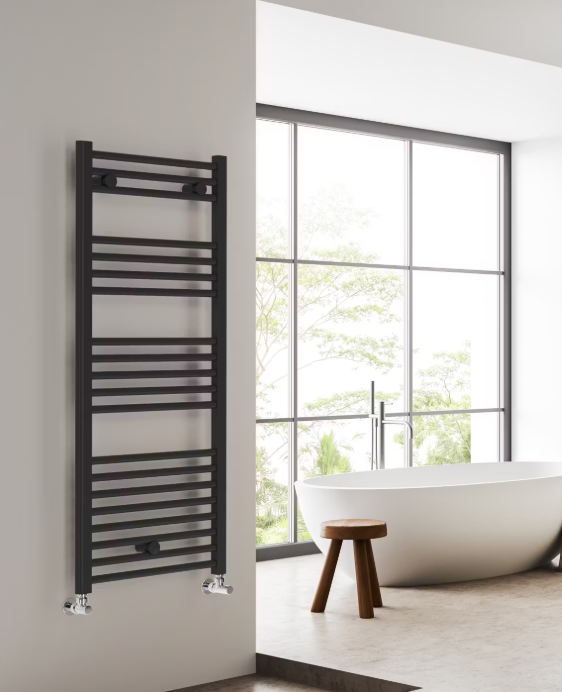 Sanivesk Lima Flachheizkörper 119x60 cm - 580 Watt - schwarz