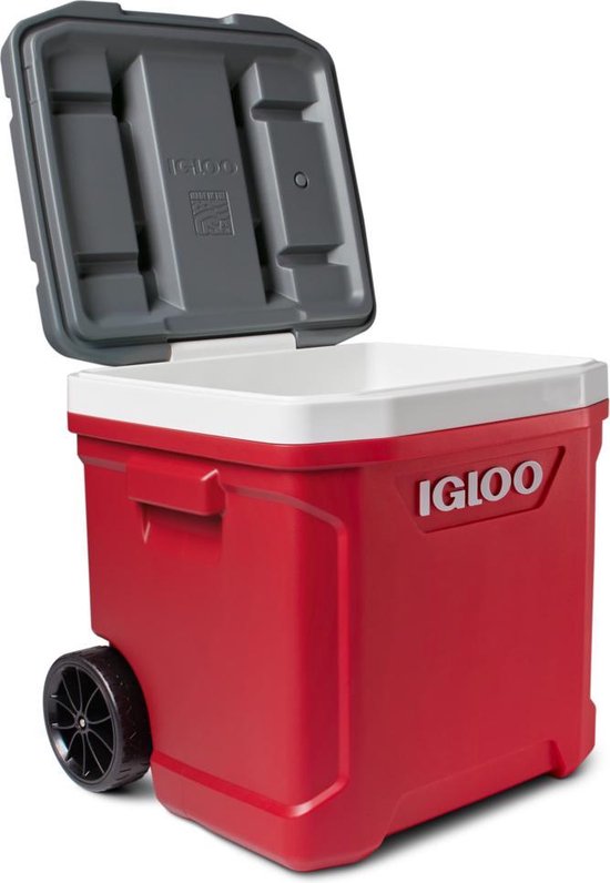 Igloo Latitude 60 Roller – Kühlbox auf Rädern – 56 Liter – Rot