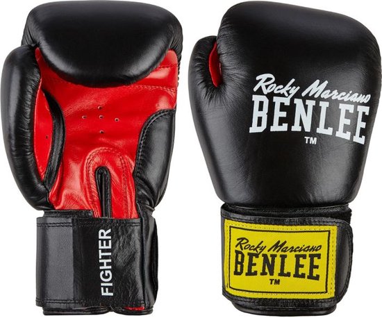 Benlee Kampfsporthandschuhe - Unisex - Leder - Schwarz/Weiß/Rot