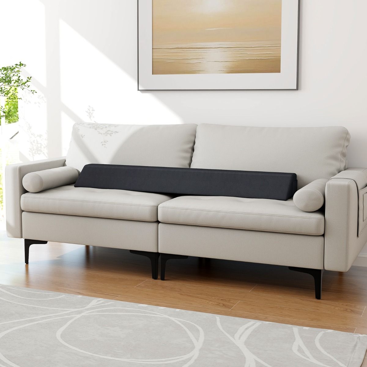Coast Wedge Pillow Trapezkissen 137 x 25 x 13 cm - Grau