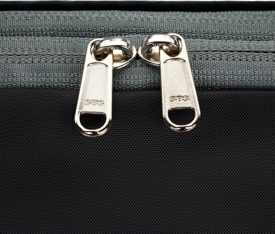 Packwürfel mit Kompressionsreißverschlüssen - Set mit 4 Kompressionswürfeln für Rucksack und Koffer - Kompression - Schwarz - Sunflake
