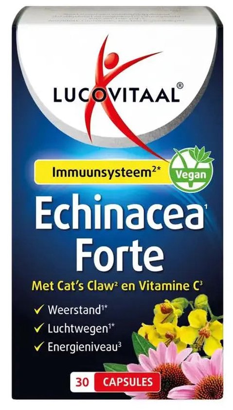Lucovitaal Echinacea Forte mit Katzenkralle, 30 Kapseln