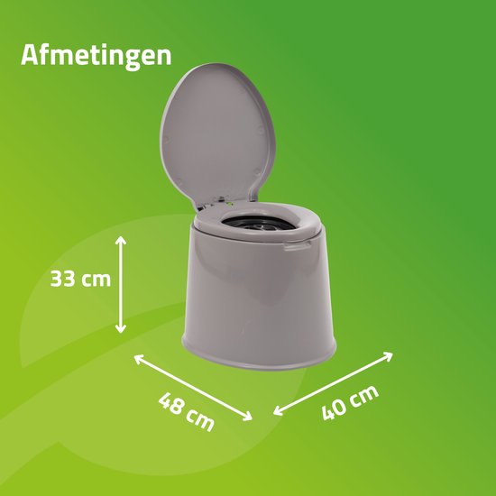Bo-Camp - Tragbare Toilette - 7 Liter