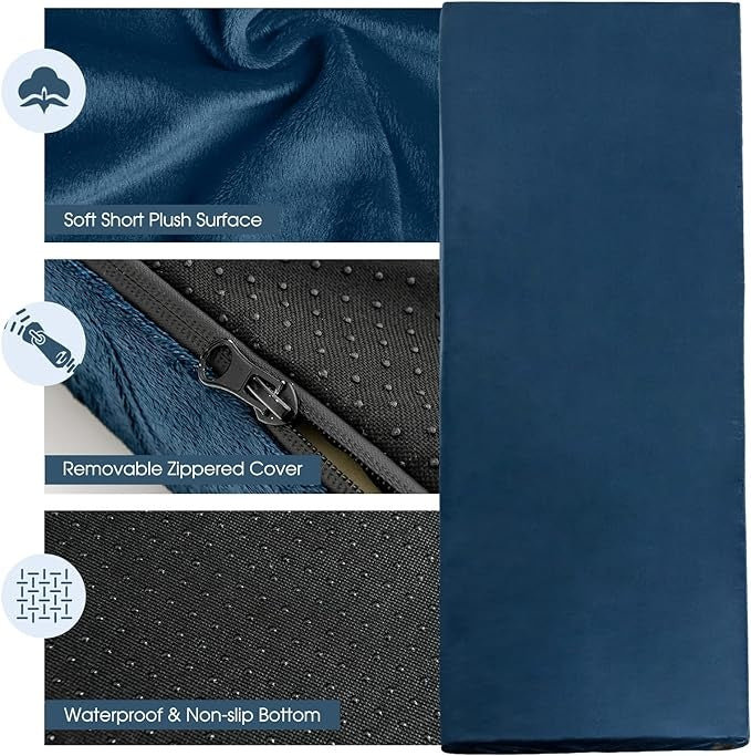 Coast Campingmatratze - faltbar - Schlafmatte - wasserdicht - Reisetasche - 183 x 62,5 x 6,5 cm - blau