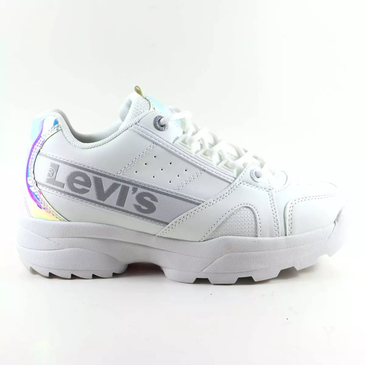 Levi's Soho Trainer Junior Girls Turnschuhe - weiß Größe 31 - Bequemes Obermaterial aus Leder mit Schlupfkomfort