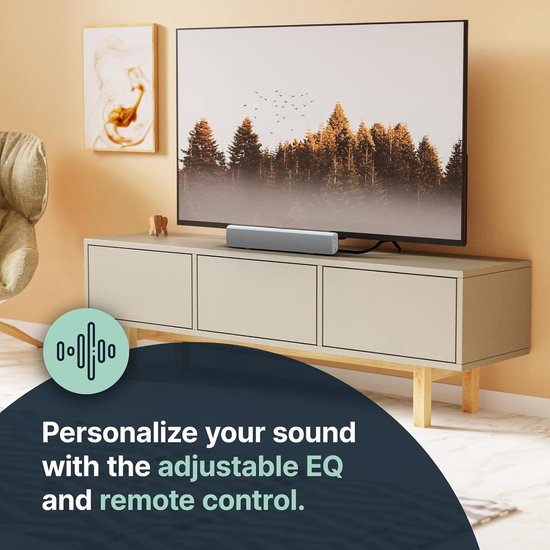 Majority Bowfell Compact Sound Bar - Bluetooth - Optisch - USB - 50W - Weiß