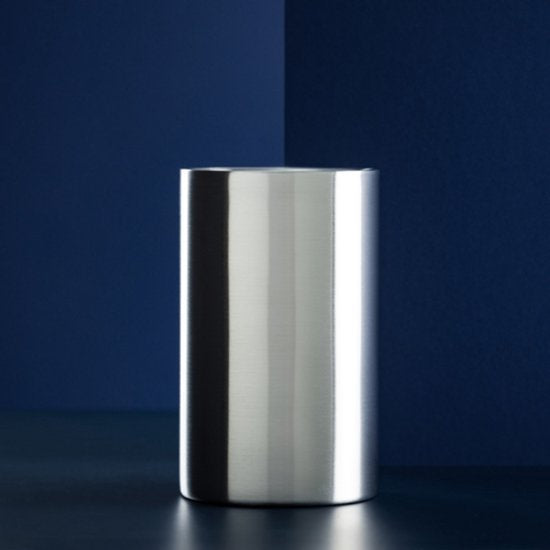 Weinkühler aus Edelstahl – doppelwandig – stilvoller Flaschenkühler – Edelstahl – luxuriöses Design
