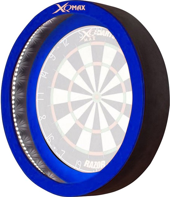 XQ Max Dartscheibe mit LED-Beleuchtung, blau