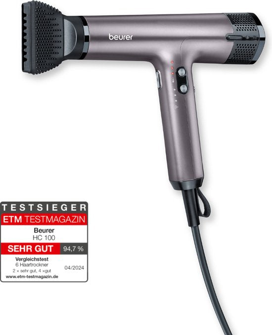 Beurer HC 100 Excellence Haartrockner – mit Diffusor – trocknet bis zu 20 % schneller – ultraleicht und leise – Ionen-Technologie – 3 Jahre Garantie