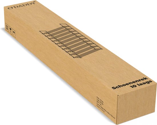O'DADDY® Schuhregal 10 Lagen - Schuhaufbewahrungssystem - Schuhschrank - Schuhregal - Schuhschrank - Schuhaufbewahrungsregal für 35 bis 40 Paar Schuhe - Schwarzes Metall