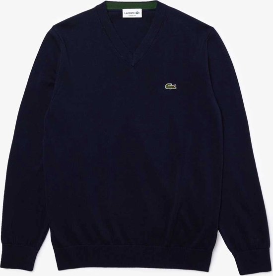 Lacoste Pullover mit V-Ausschnitt aus Bio-Baumwolle - Sporttrikots - Navy blau - Herren - Größe S