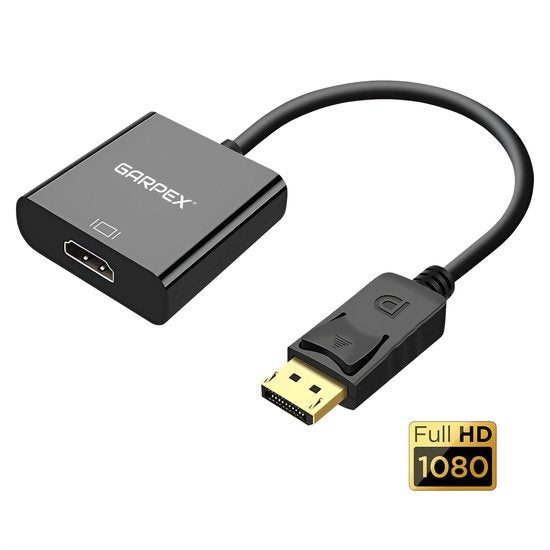 Garpex® DisplayPort zu HDMI Adapter - DP zu HDMI - Full HD 1080p Konverter