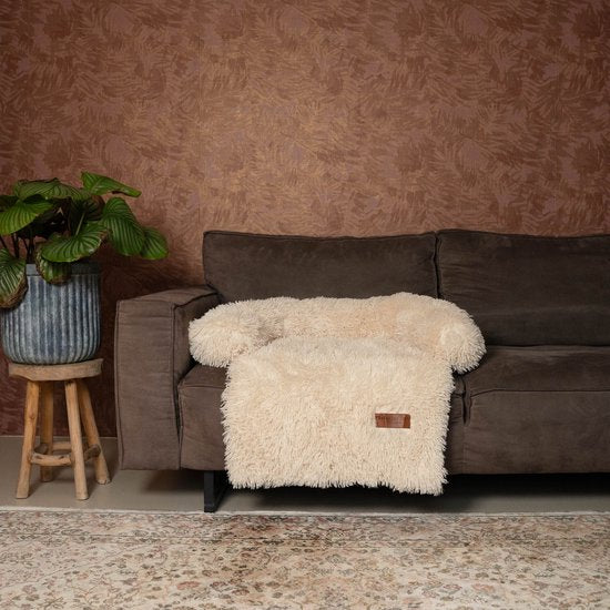 Von Cee Cee - Original Hundedeckenbank - Hundedeckenbank - Hundekorb - Premium - komplett abnehmbar - Beige - Größe M - 90x90