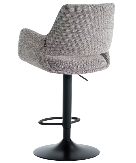Criks Design Monza Barhocker Taupe - 2 Stück, höhenverstellbar 93-115 cm, 360° drehbar